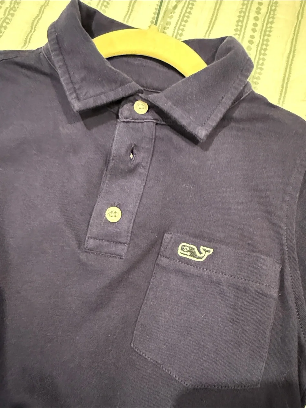 Vineyard Vines Navy Long Sleeve Polo Top